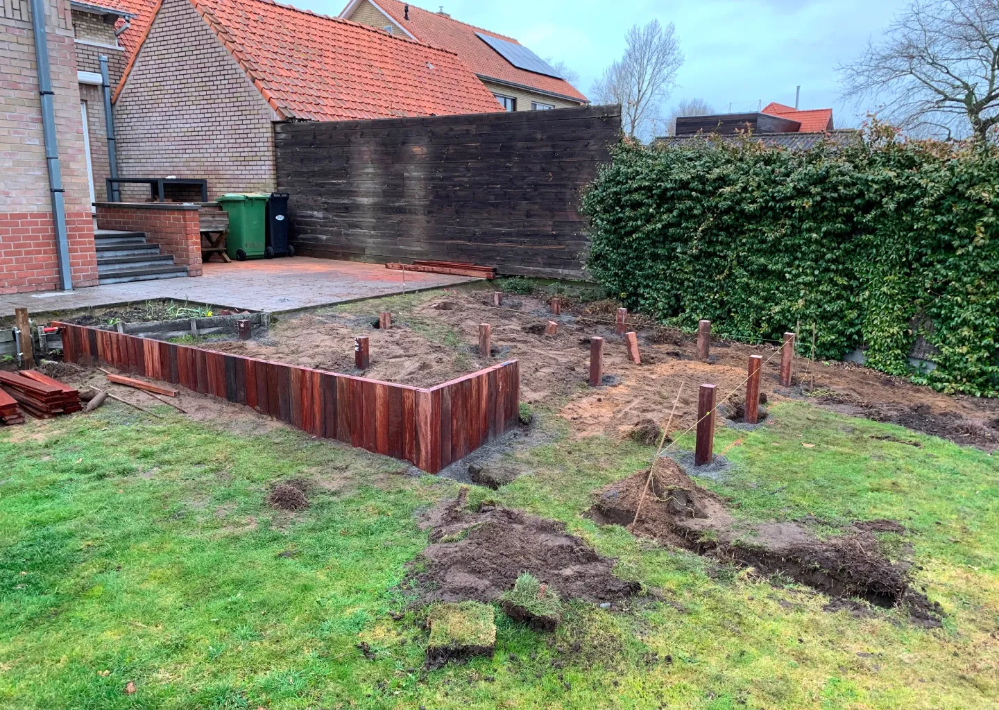 Houten terras in hardhout Stijn Lycke